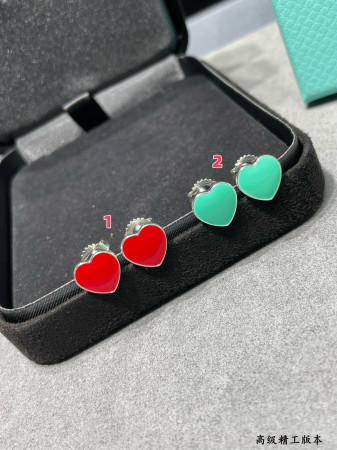 Tiffany & Co. Heart Stud Earrings Ag925