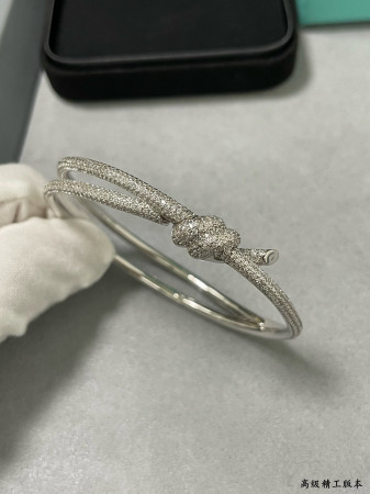 Tiffany & Co. T Wire Knot Full Diamond Bracelet