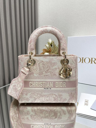 Dioriviera Medium Dior Lady D-Lite Bag 24x20x11cm