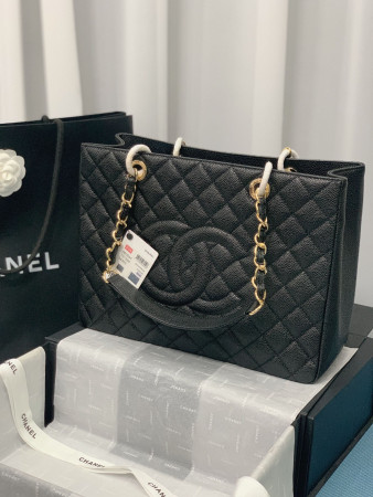 CHANEL GST CAVIAR LEATHER HARDWARE 24X33X13CM