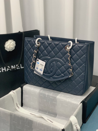 CHANEL GST CAVIAR LEATHER HARDWARE 24X33X13CM