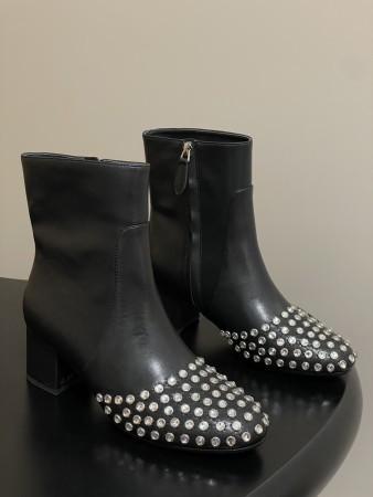 UA Alaia Crystal Diamond Boots 5.5cm Heel(Customized Size 7-10 days production time)