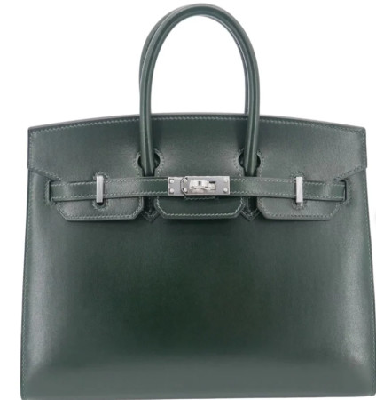 Hermes Birkin 25 Box Leather Silver (Customized, no exchange no return, about 20days)