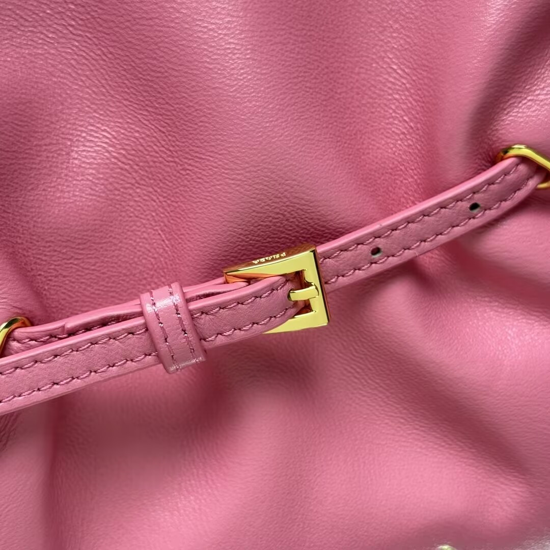 Prada Slouchy Lambskin Leather Shoulder Bag 25x18.5x11.5cm