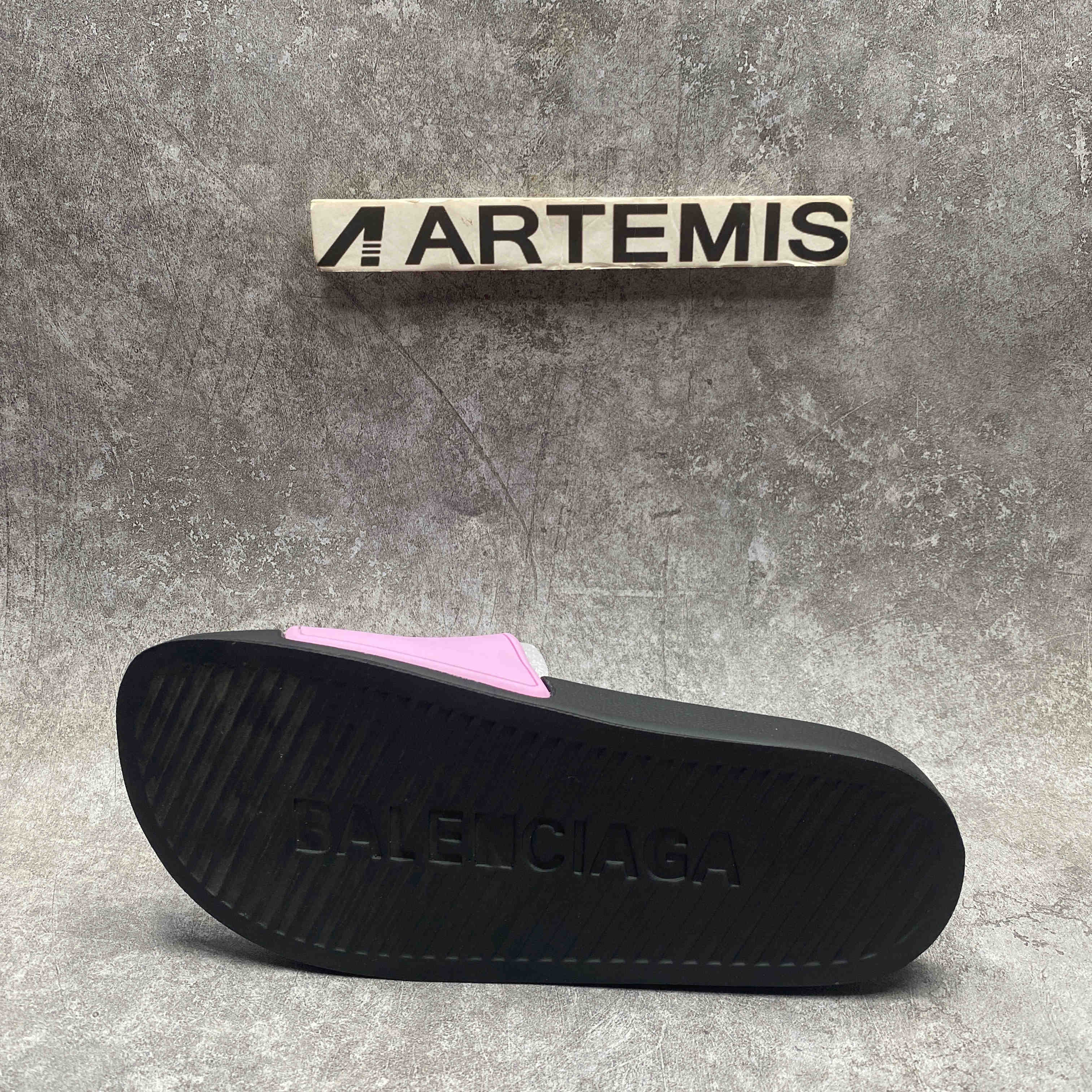 Balenciaga Pool Slide Black Pink