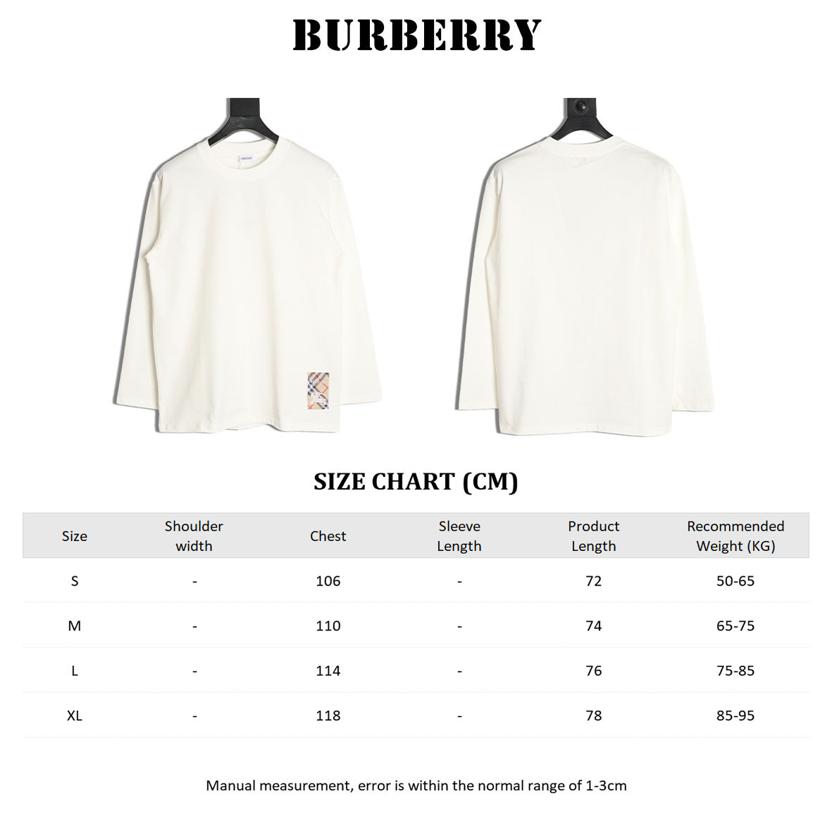 Burberry 25SS Long-sleeved T-shirt