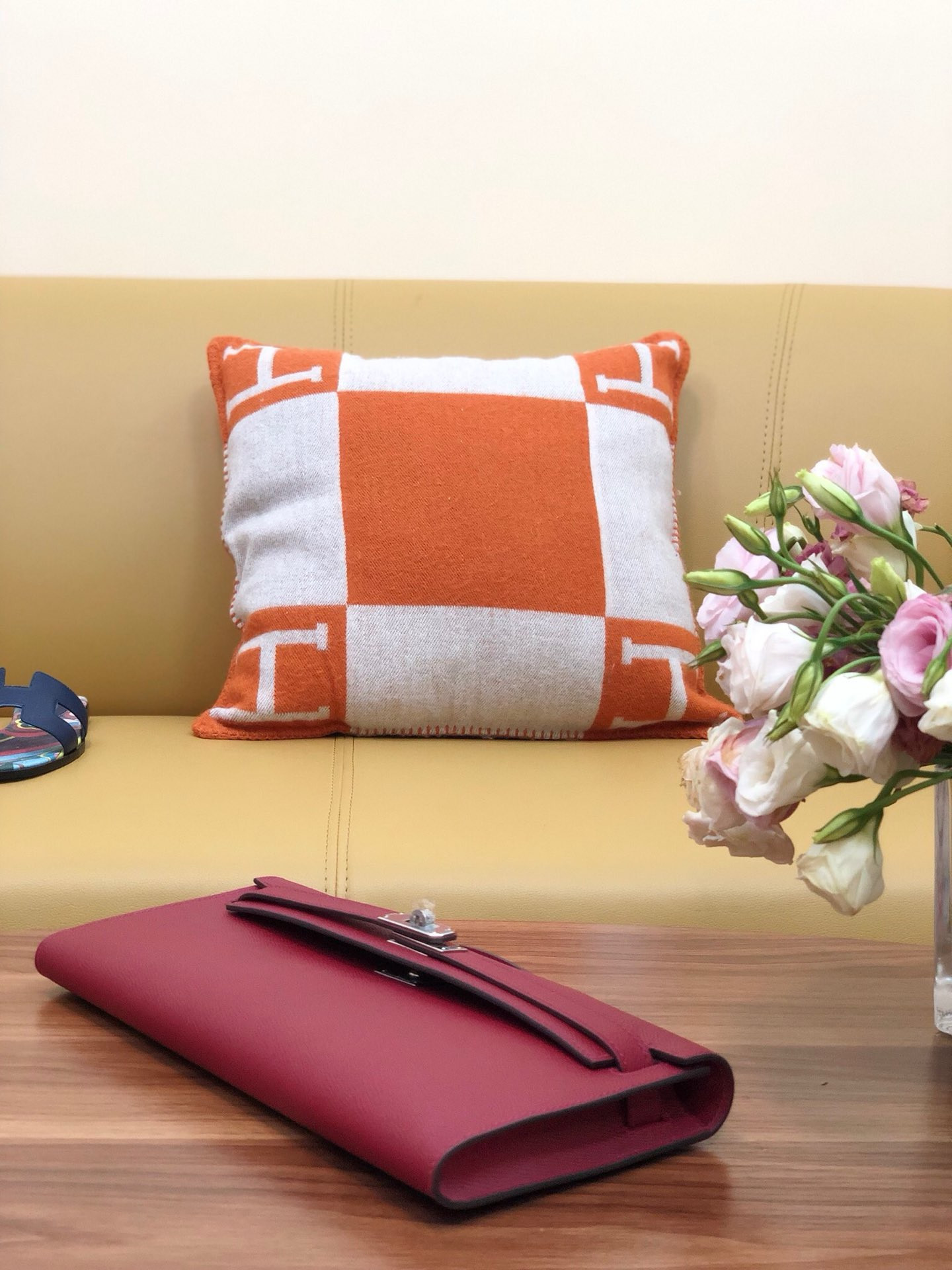 Hermes Kelly Cut 31cm Epsom Leather Silver