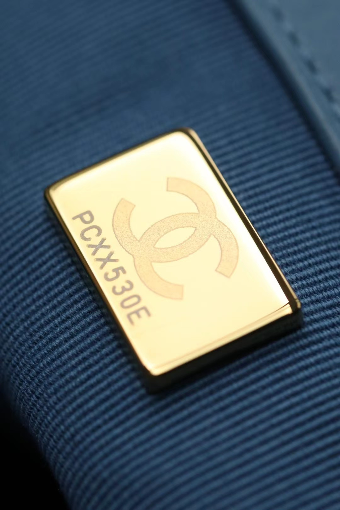 Chanel denim quilted medium 19 bag 30cm