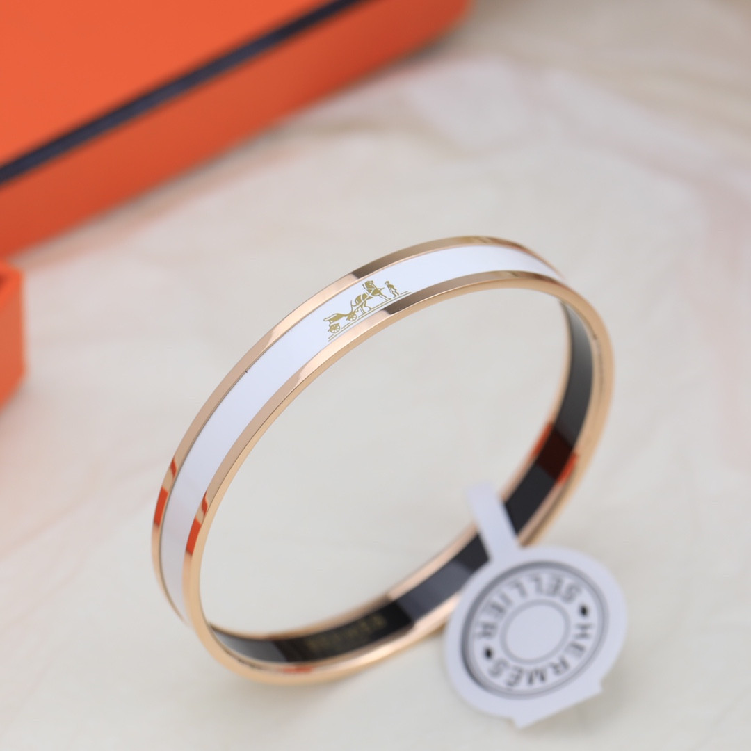 Hermes enamel Bracelet(Customized products cannot be returned or exchanged)