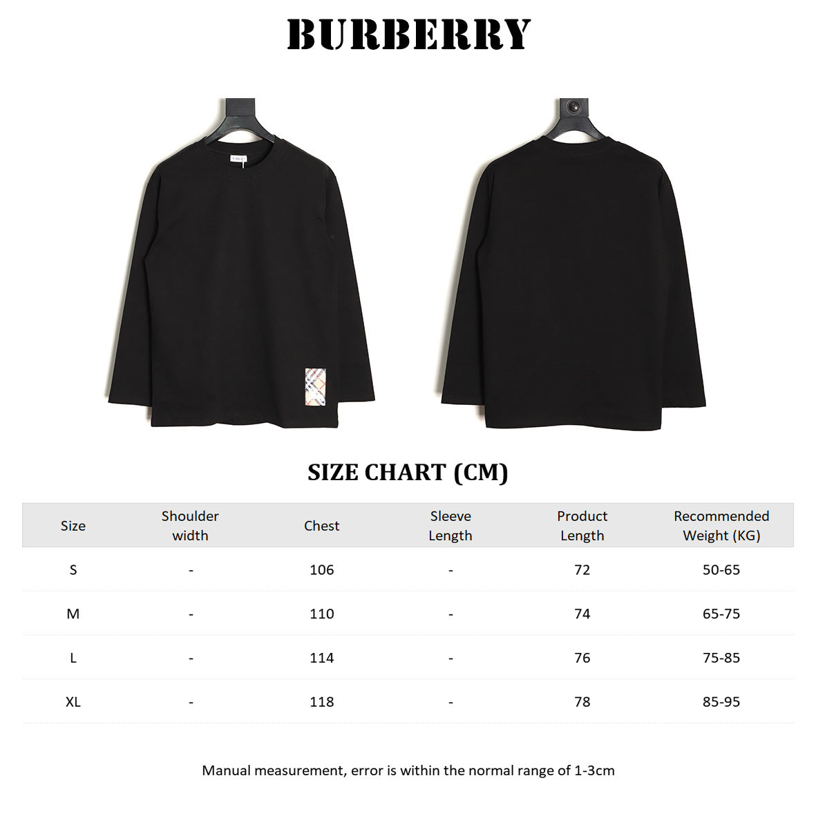 Burberry 25SS Long-sleeved T-shirt