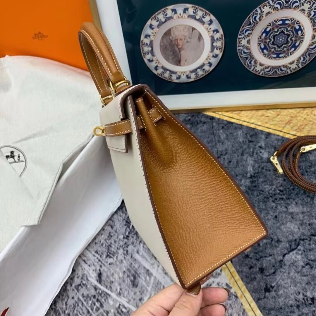 HERMÈS Kelly 25 Gold-tone Hardware (Customized, about 20days, no return no exchange)