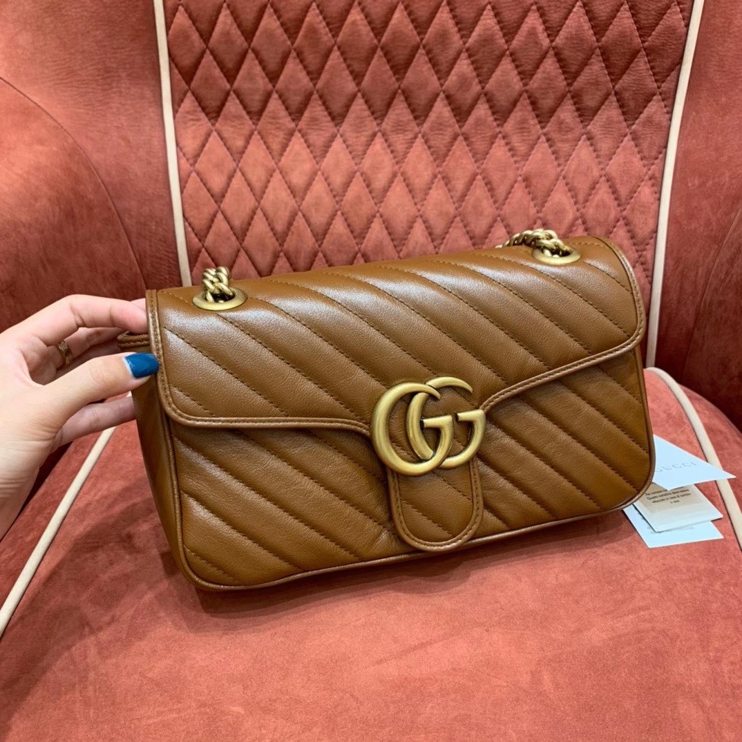 Gucci GG Marmont small matelasse shoulder bag 26cm