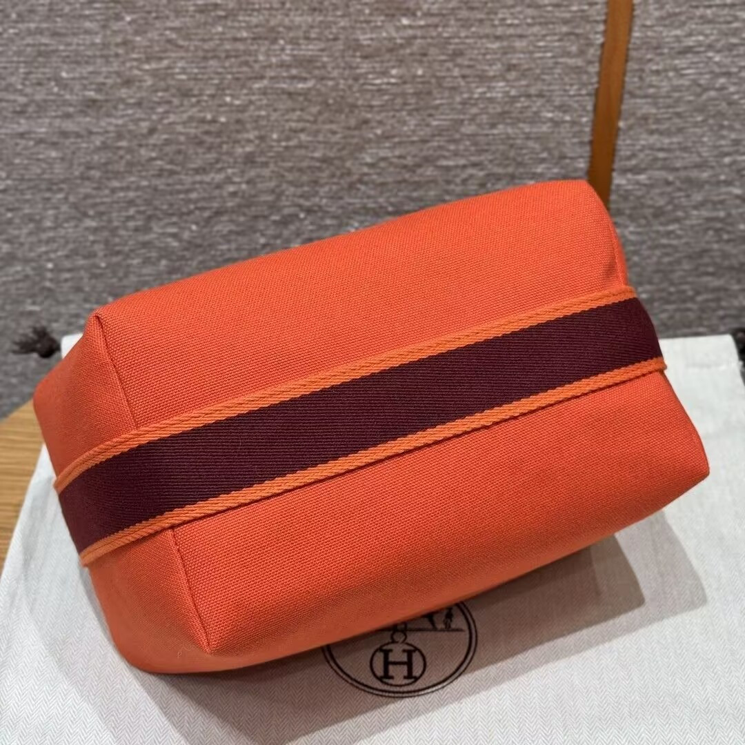 Hermes Canvas Bride-A-Brac Case Toiletry Pouch