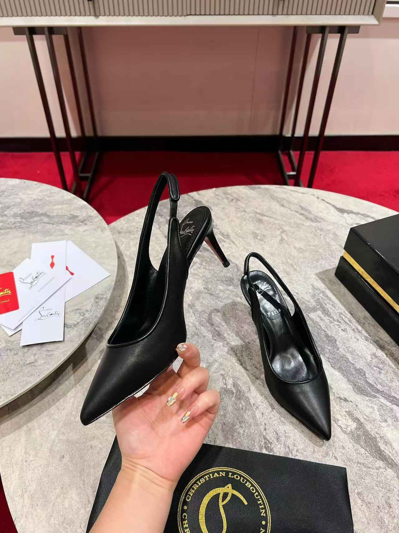 UA Christian Louboutin Sporty Kate Sling 65mm