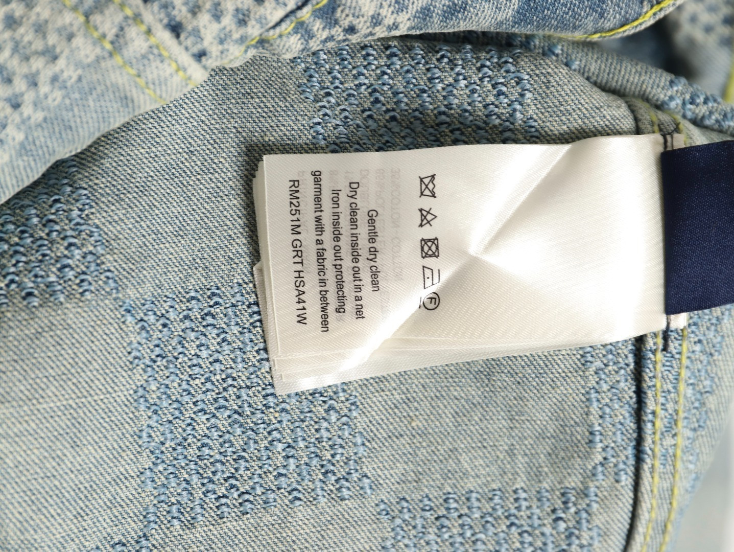 Louis Vuitton LV 24ss Denim Coats Suit