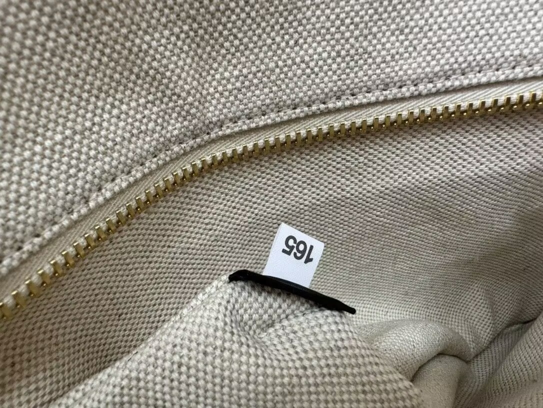 Prada Natural Medium Linen Blend And Leather Tote Bag 28x22.5x12.5cm