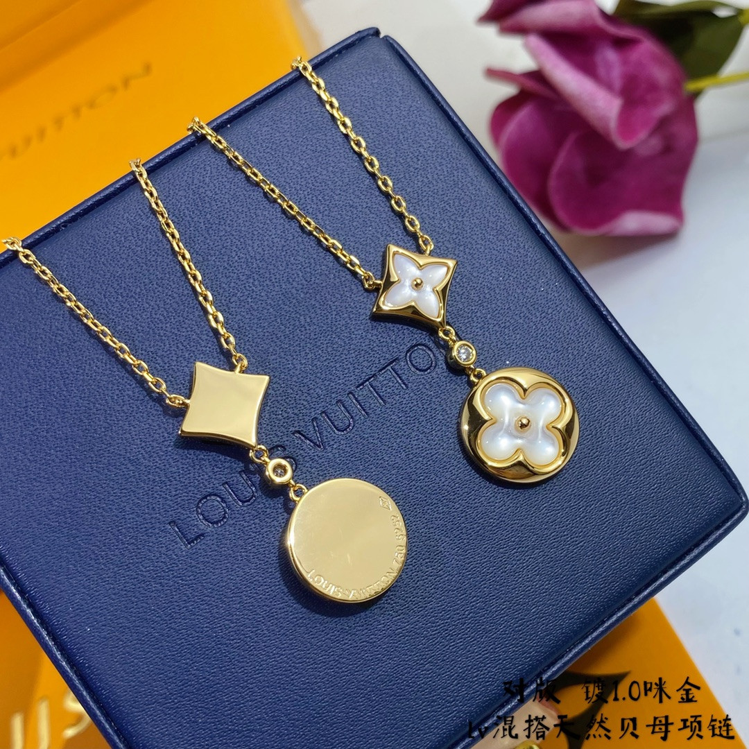 Louis Vuitton Two-Flower Mandarin Duck Necklace