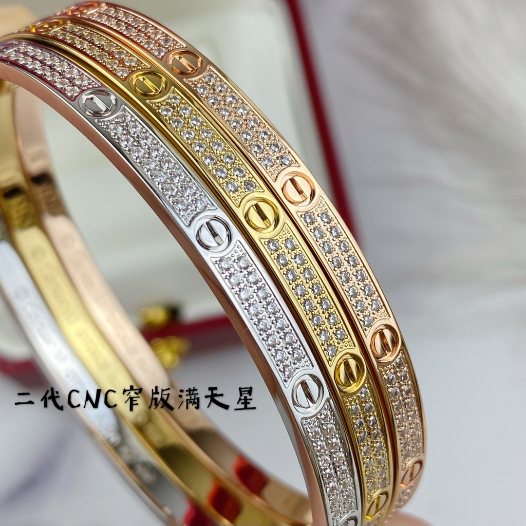 Cartier Narrow Gypsophila Diamond Bracelet(No returns or exchanges accepted)