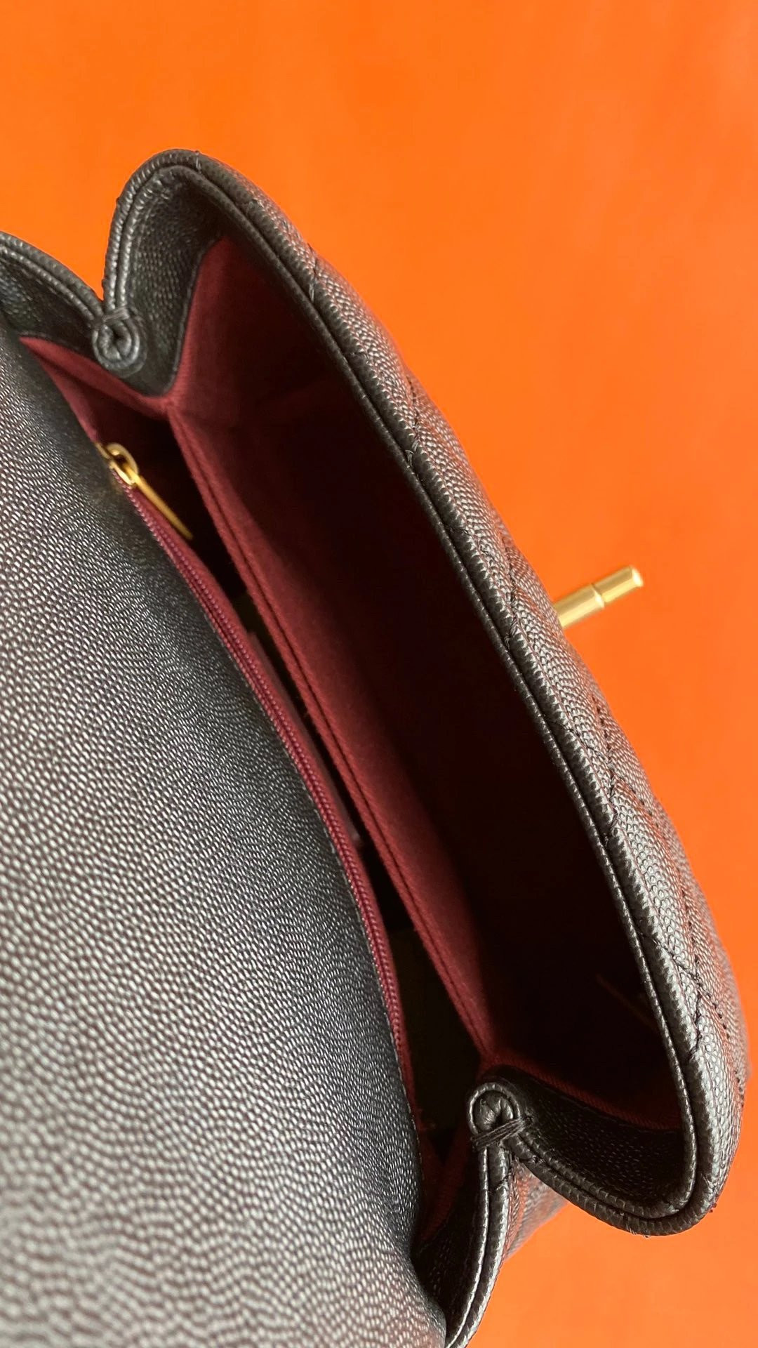 CHANEL FLAP BAG WITH TOP HANDLE