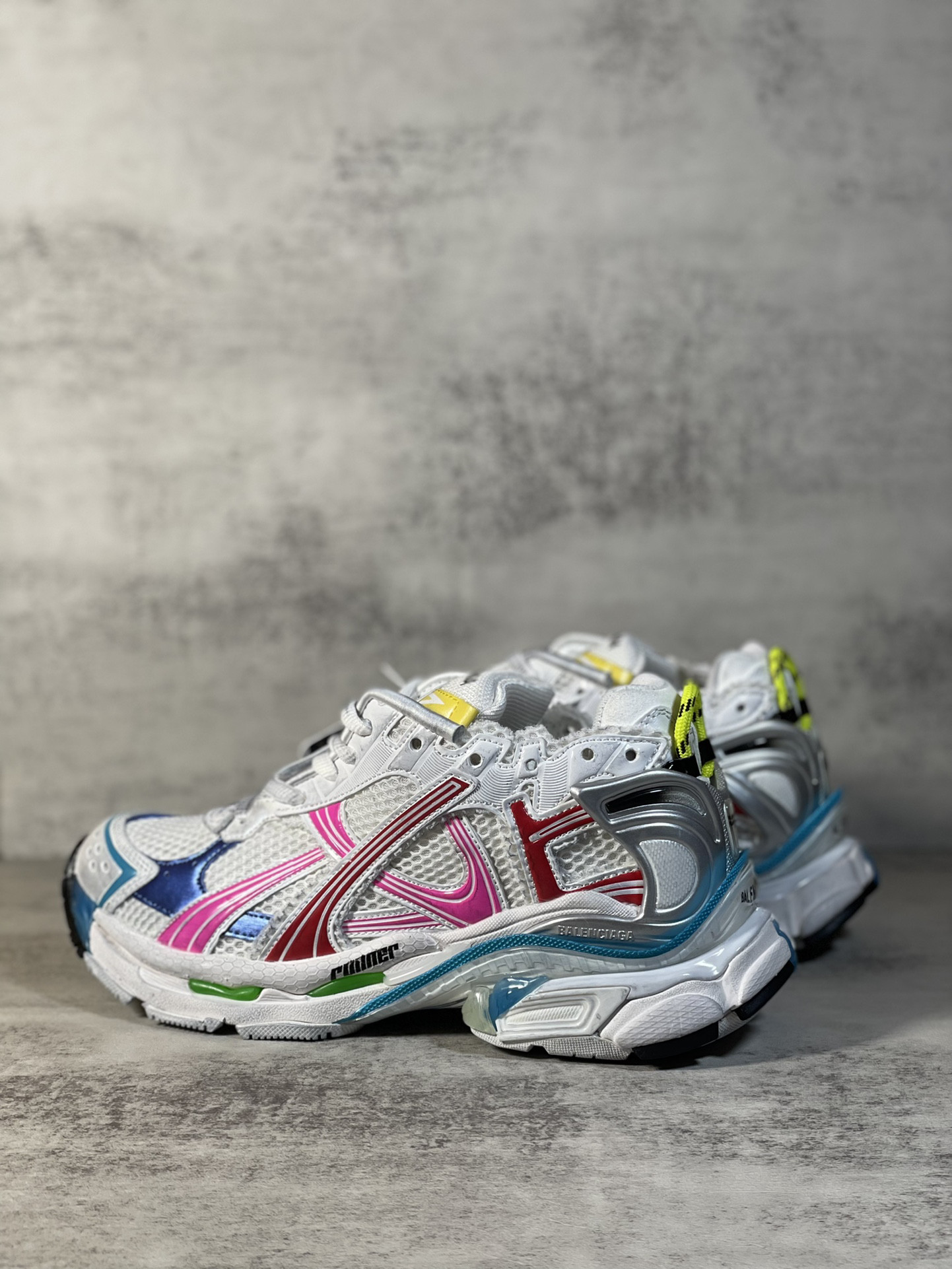 UA Balenciaga Runner Sneaker White Multicolor