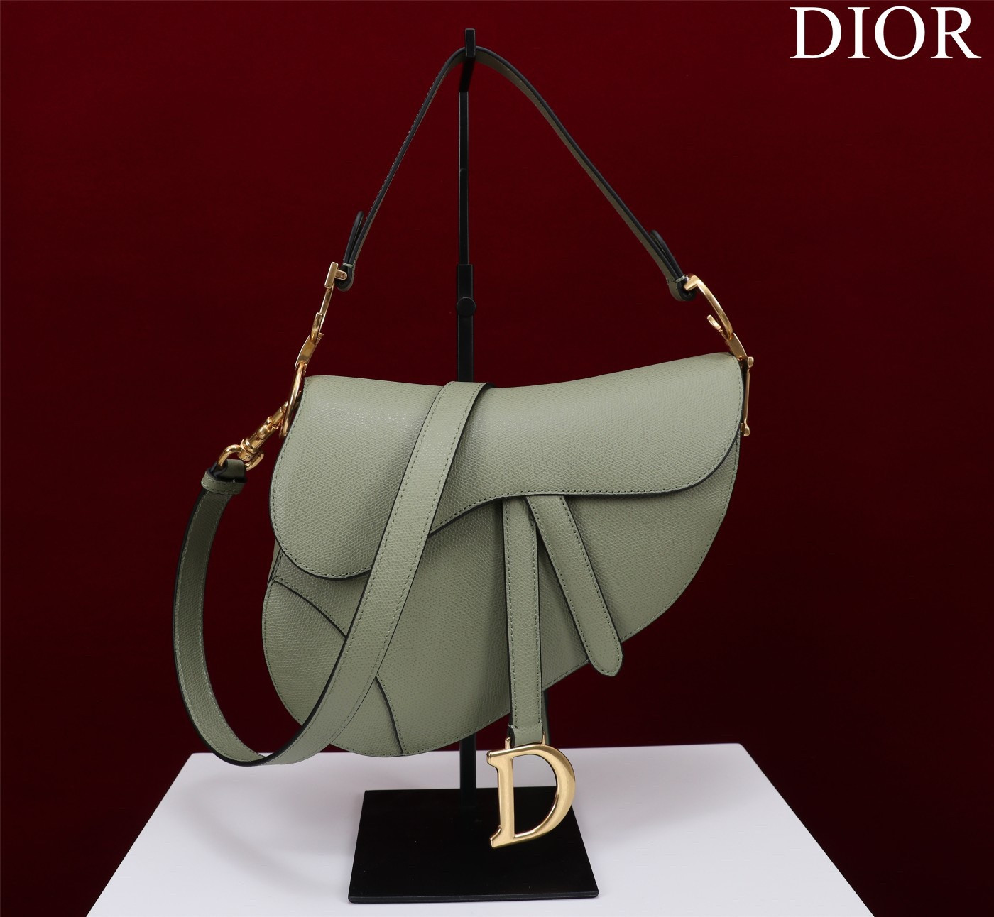 Dior Saddle Bag Grained Calfskin 25.5x20x6.5cm