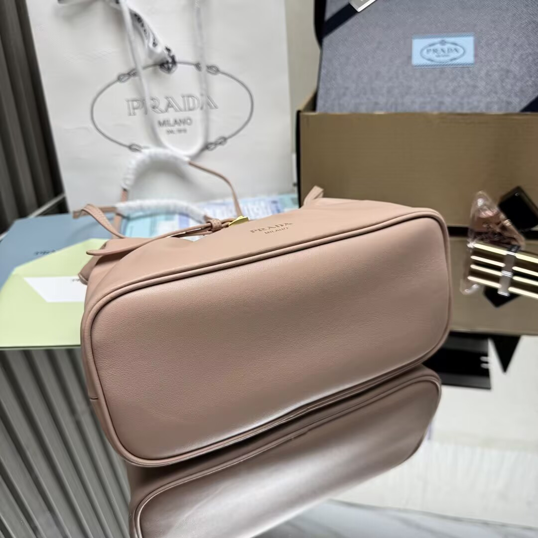 Prada Slouchy Lambskin Leather Shoulder Bag 25x18.5x11.5cm