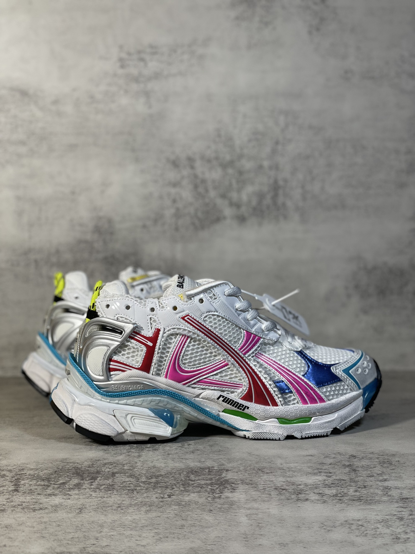 UA Balenciaga Runner Sneaker White Multicolor