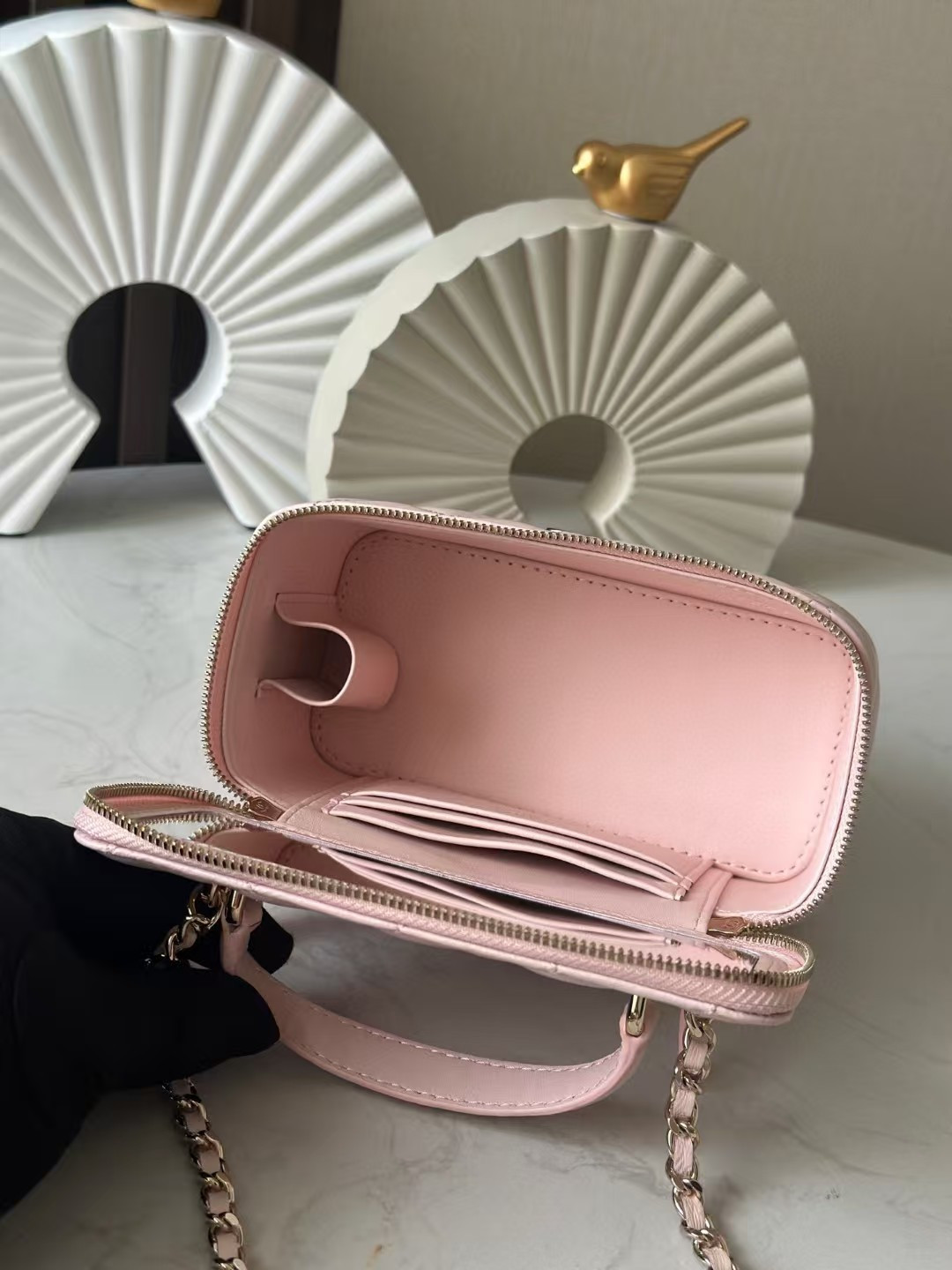 Chanel Long Vanity with chain 16.5x10x8cm