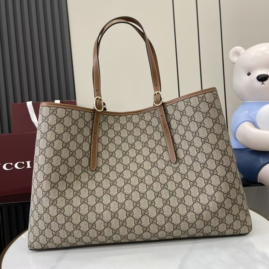 Gucci GG Emblem Maxi Tote Bag 45.5x30x16cm (Without Original Box)
