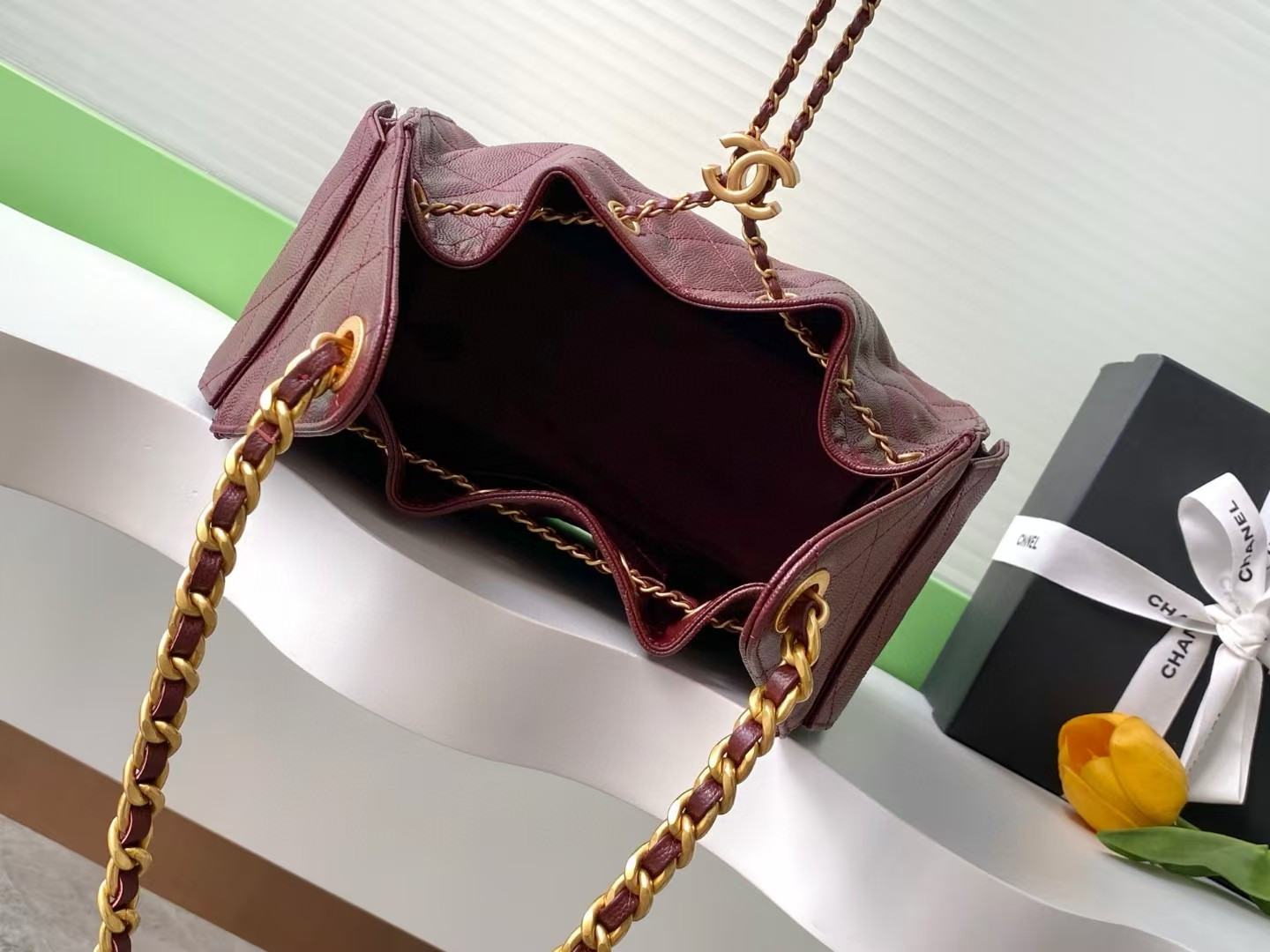 CHANEL 25C Bucket Bag 26x30x14cm