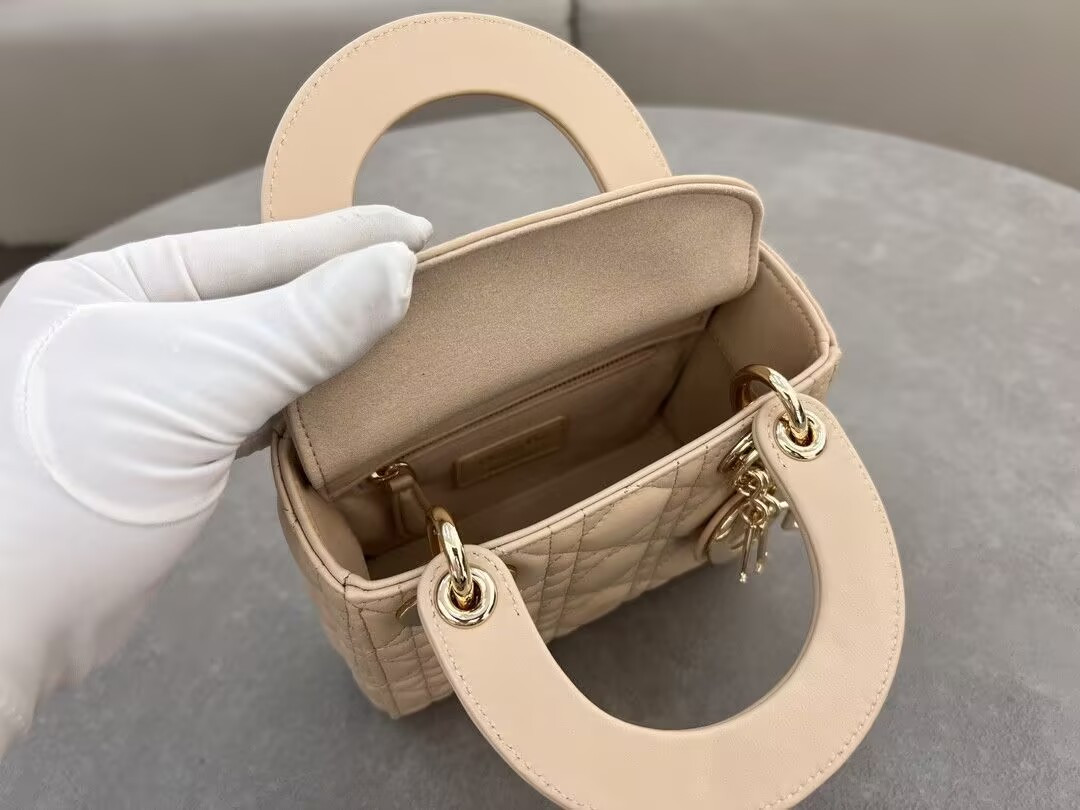 MINI LADY DIOR BAG 6.5 x 6 x 3 inches