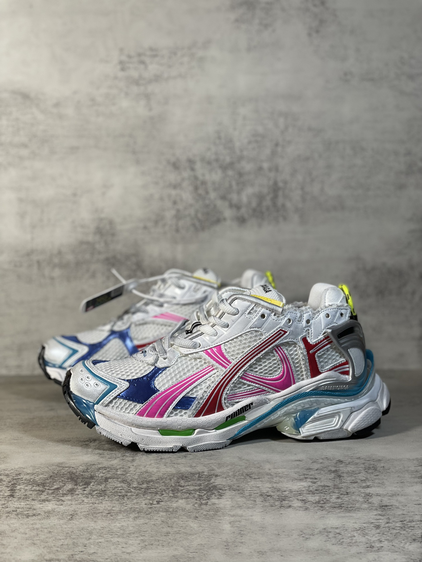UA Balenciaga Runner Sneaker White Multicolor