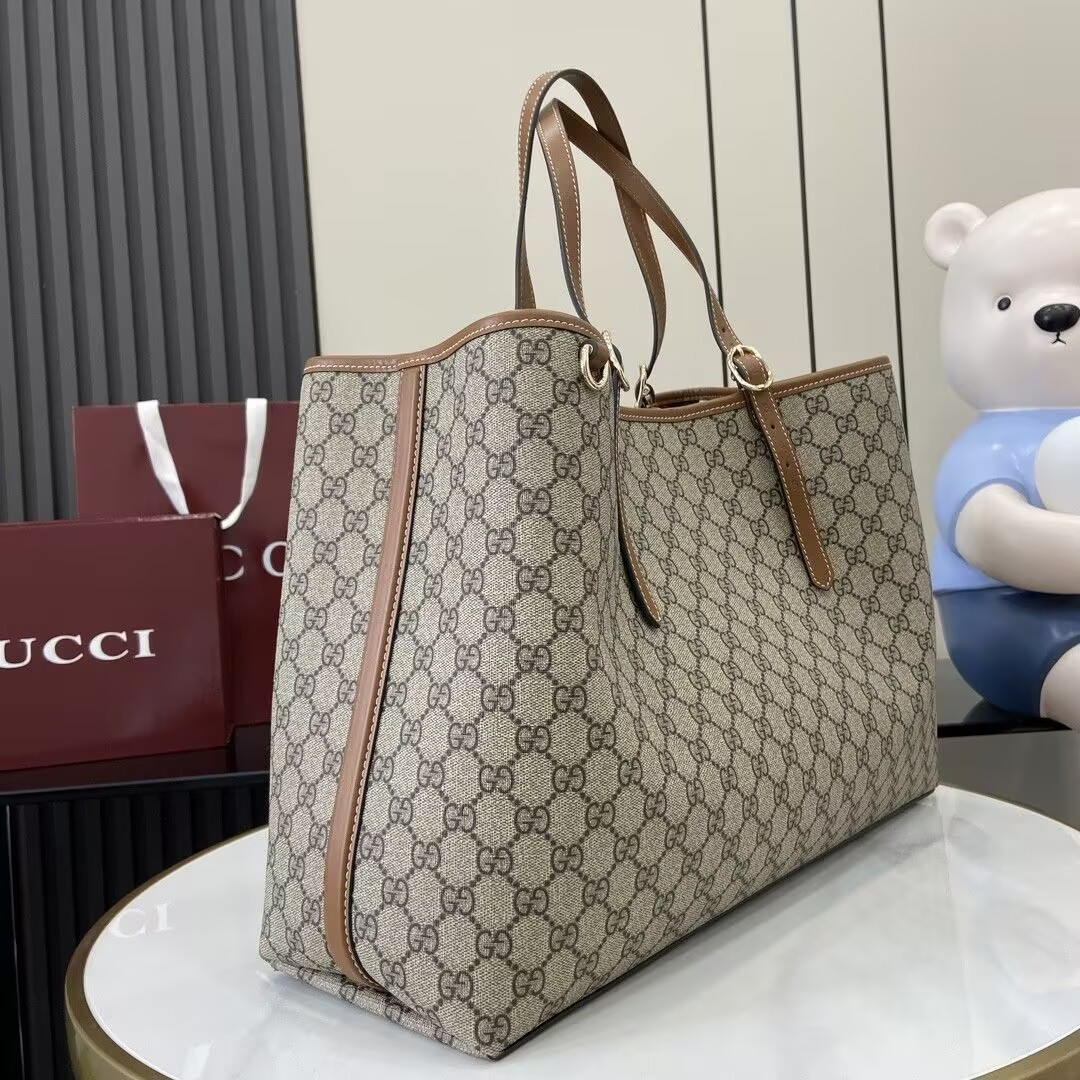 Gucci GG Emblem Maxi Tote Bag 45.5x30x16cm (Without Original Box)