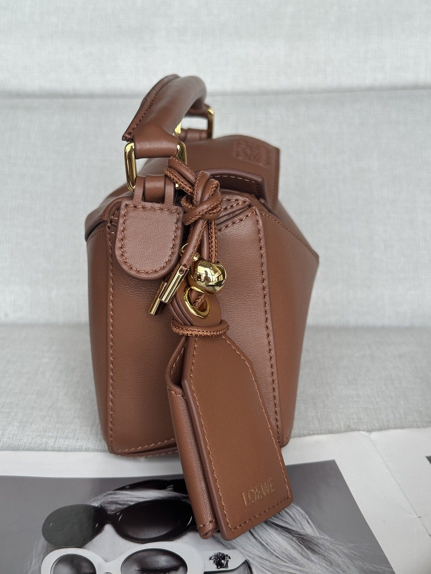 Loewe Mini Featherlight Puzzle Bag Nappa Lambskin 18x12.5x8cm