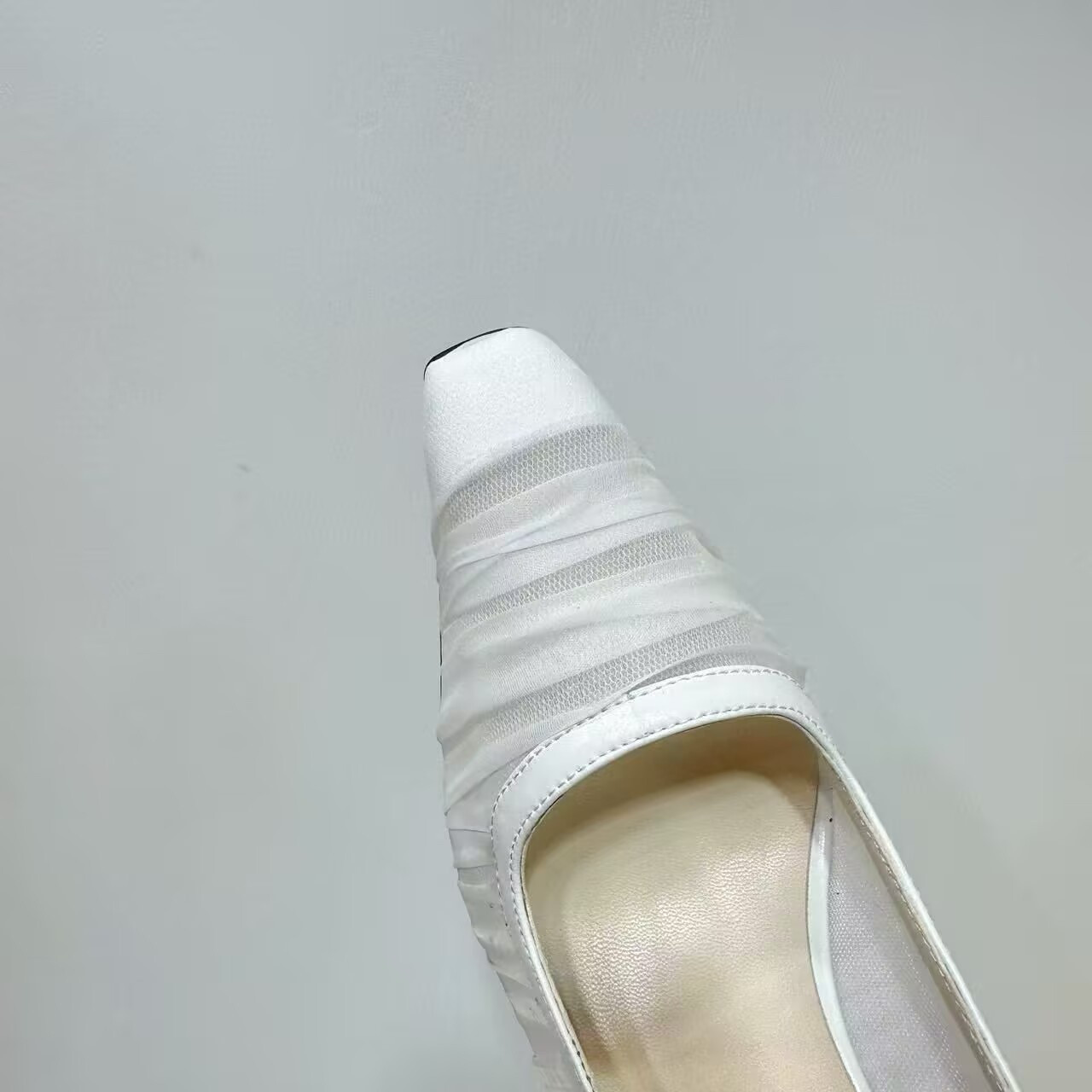UA Jimmy Choo Ivory Tulle and Nappa Pumps
