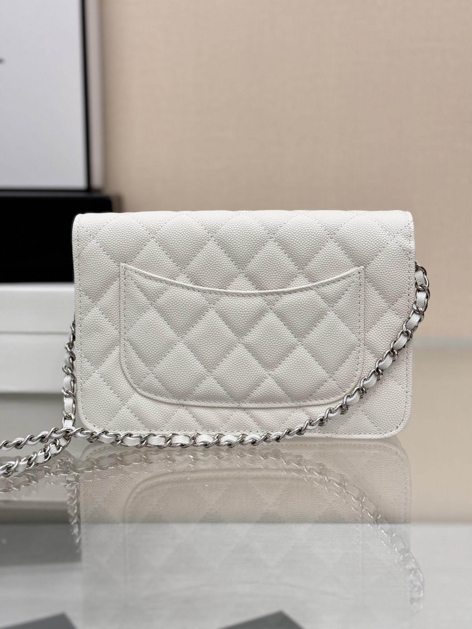 CHANEL WOC CLASSIC WALLET ON CHAIN 12.3x19.2x3.5cm