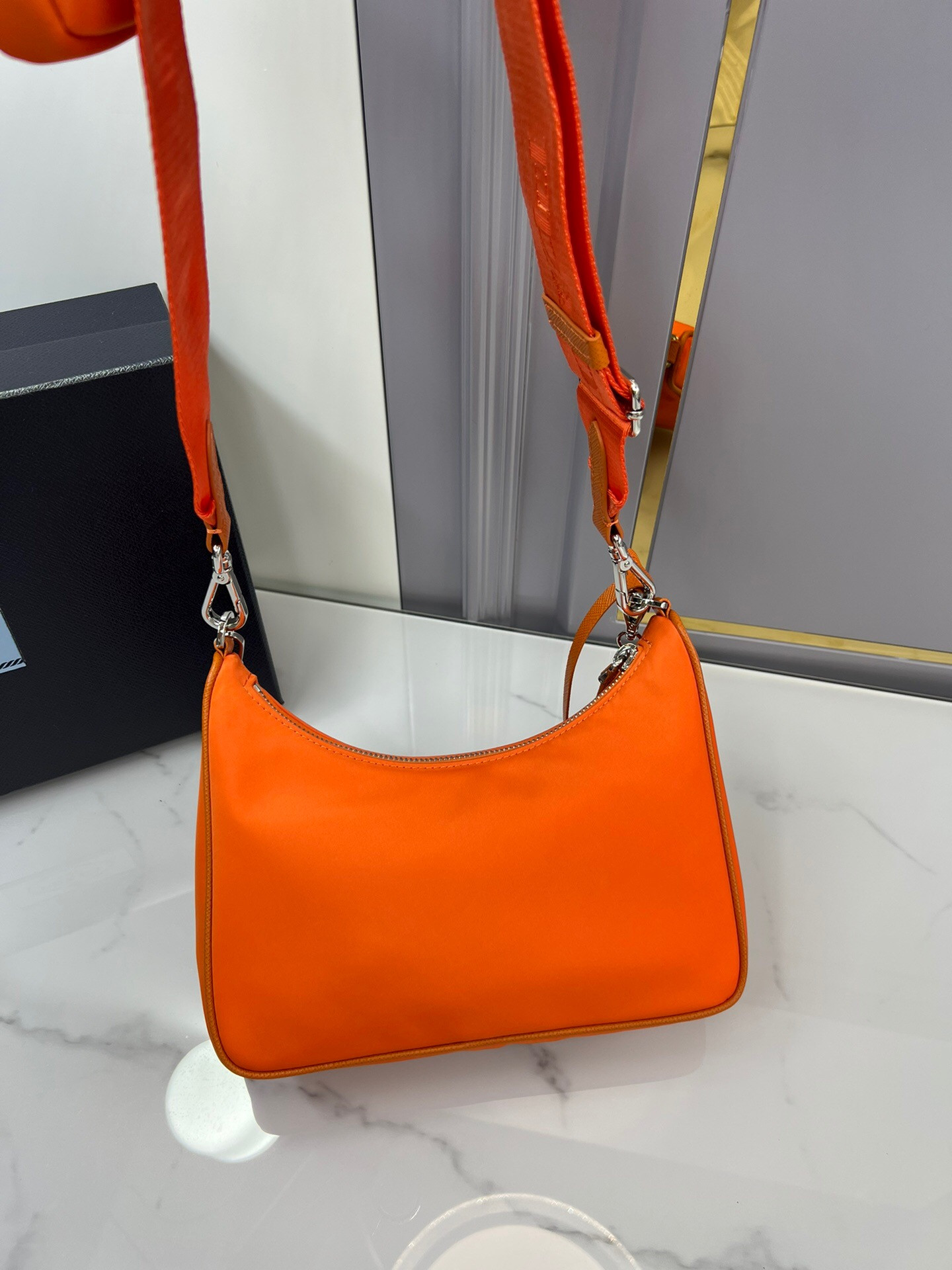 Prada Re-Edition 2005 Re-Nylon bag Orange