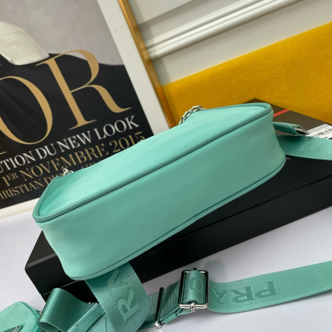 Prada Re-Edition 2005 Re-Nylon bag dark green