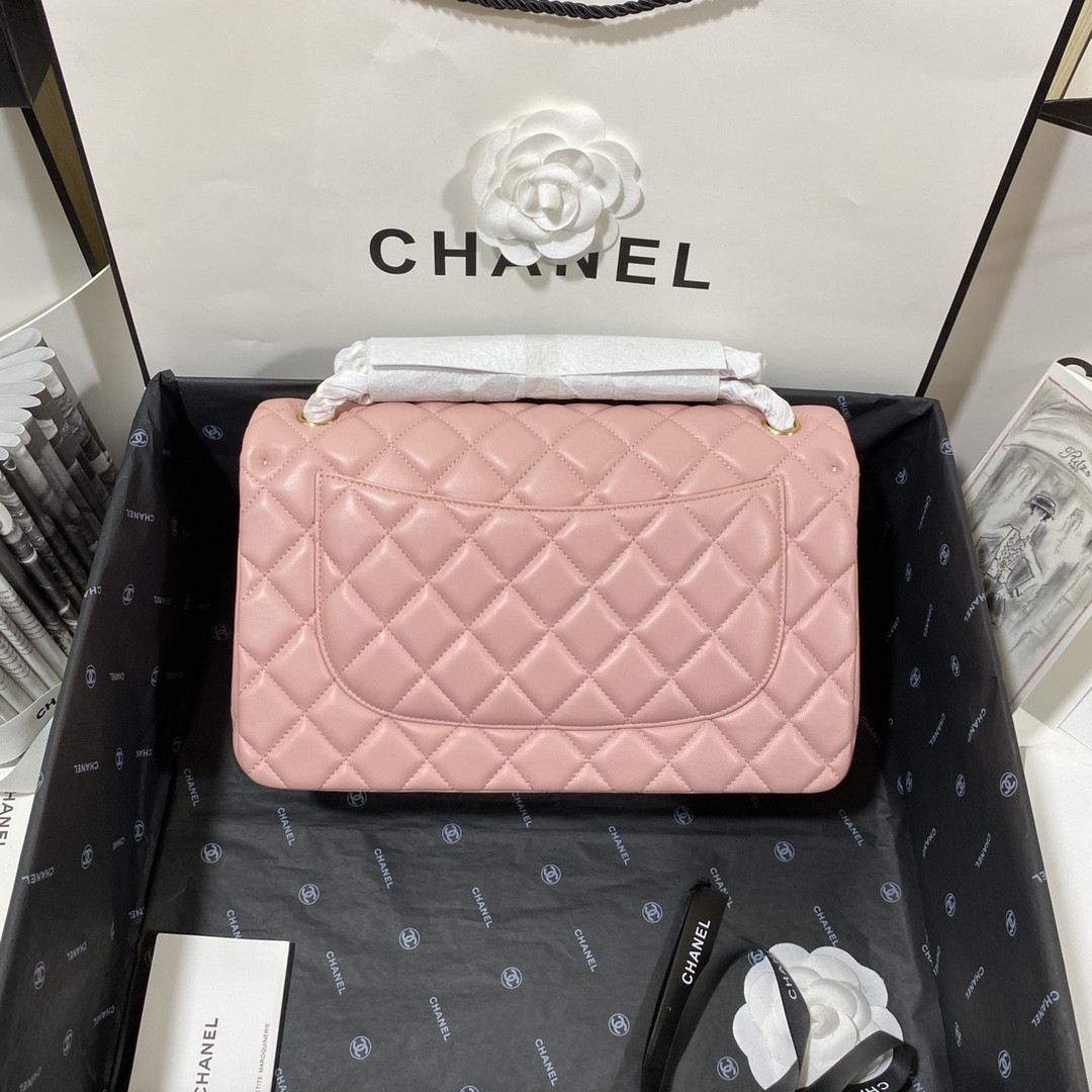 CHANEL CLASSIC FLAP JUMBO 30CM CF PINK GOLD 7.6 × 11.7 × 3.9 in