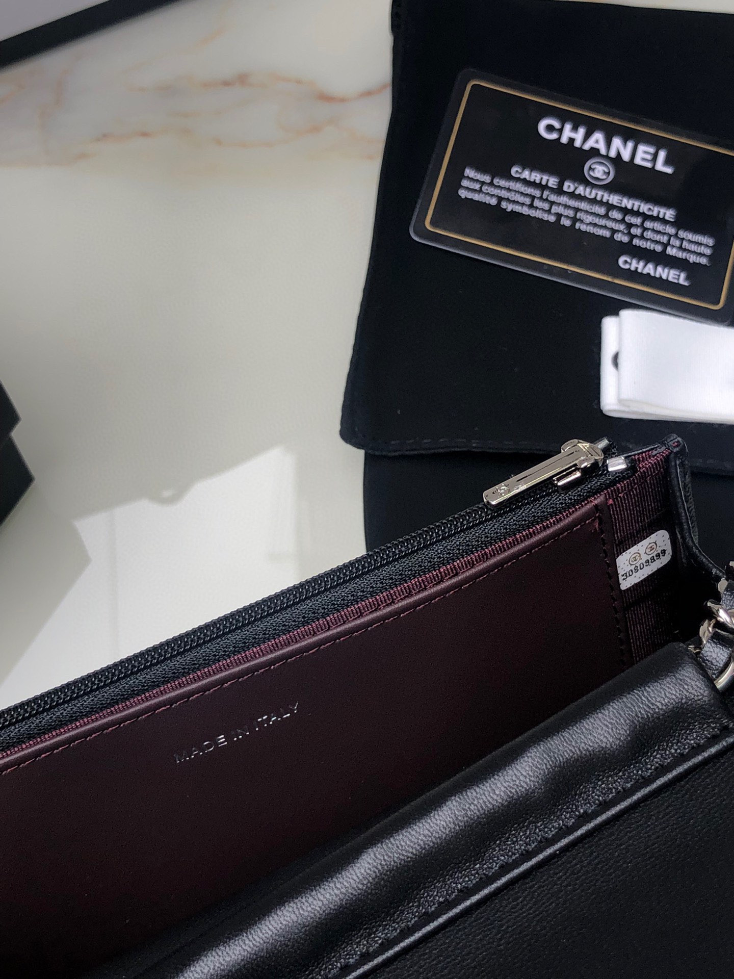 CHANEL CLASSIC WALLET ON CHAIN 4.8 × 7.5 × 1.4 in