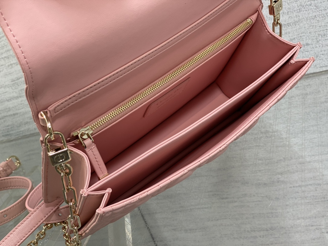 My Dior Top Handle Bag Melocoton Pink 9.5 x 5.5 x 3 inches