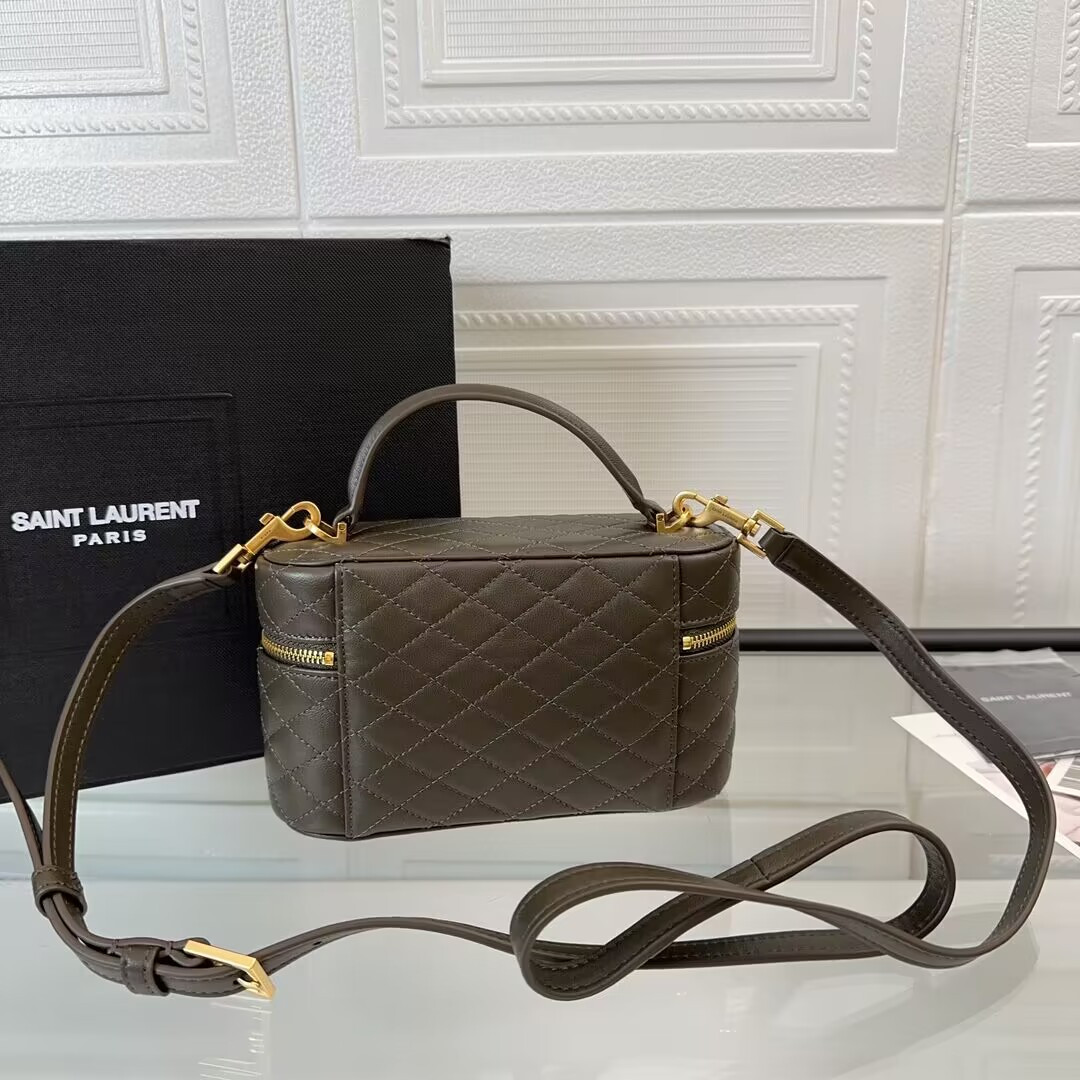 YSL GABY VANITY BAG IN LAMBSKIN 18 X 11 X 6.5 CM