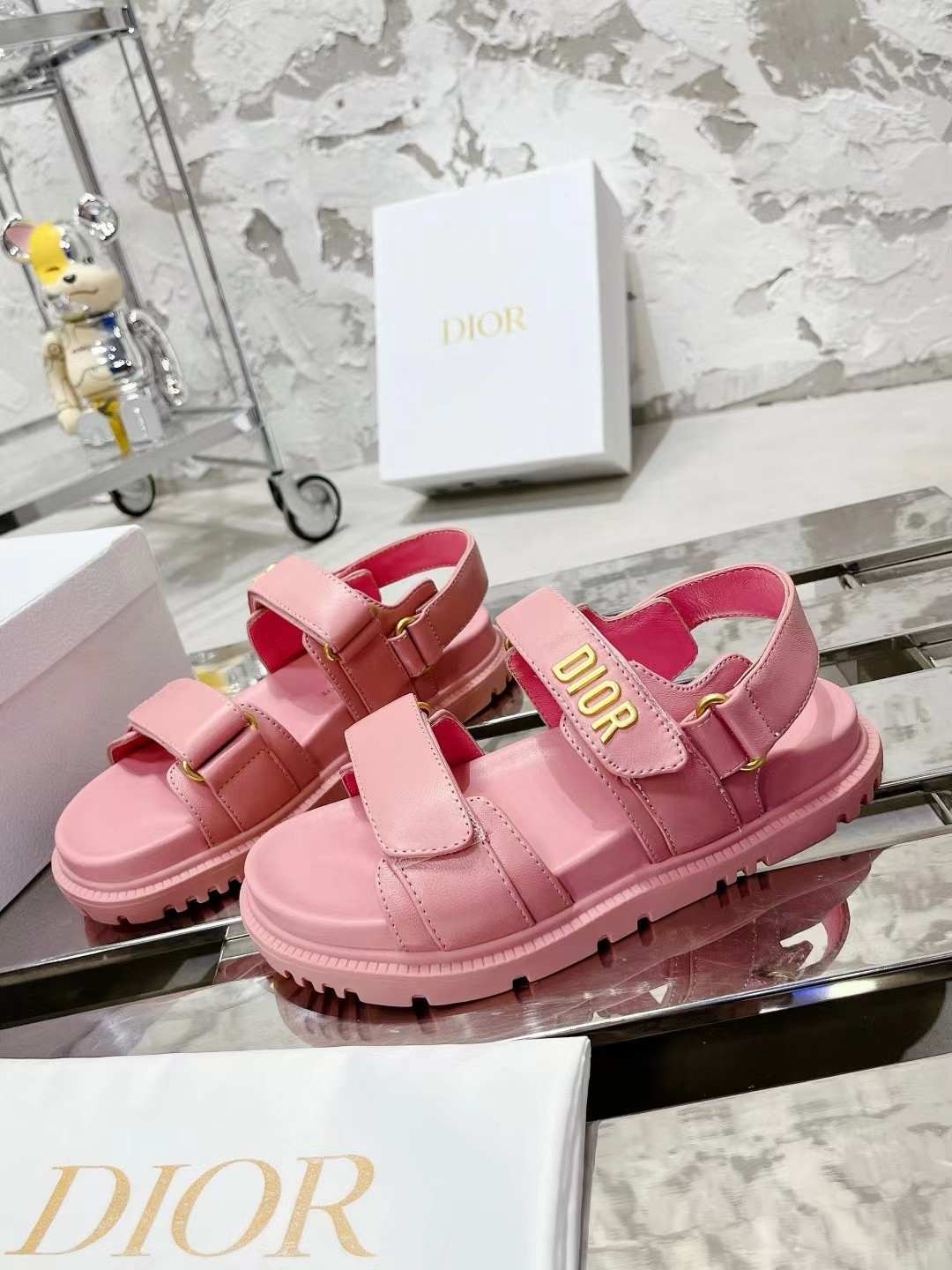 DIOR DIORACT SANDAL Pink