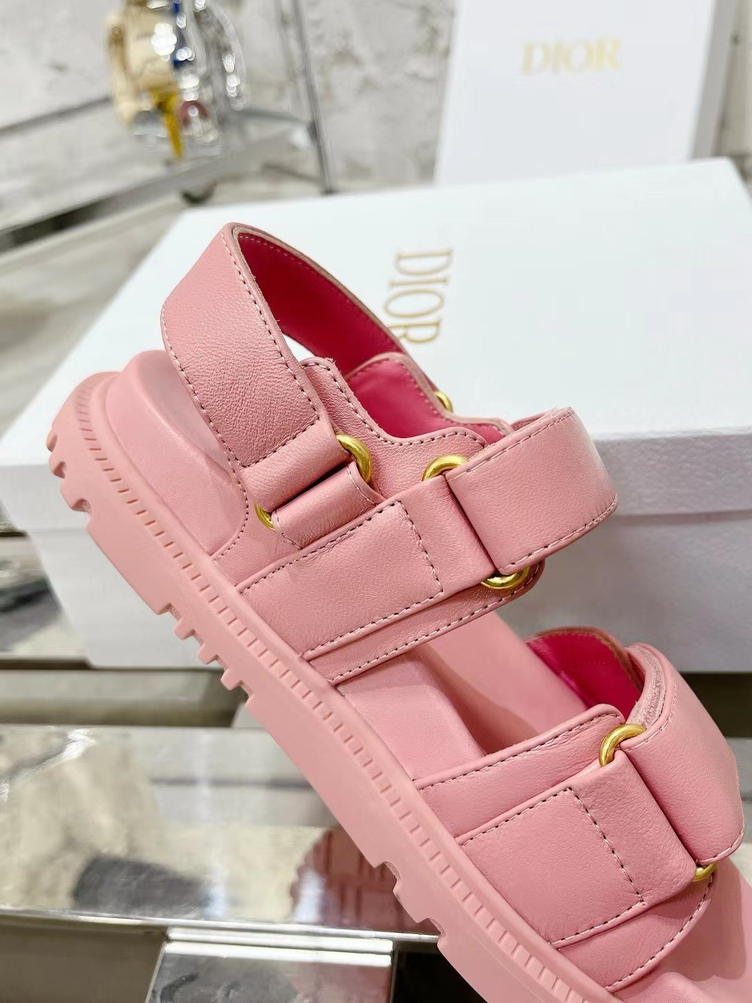 DIOR DIORACT SANDAL Pink