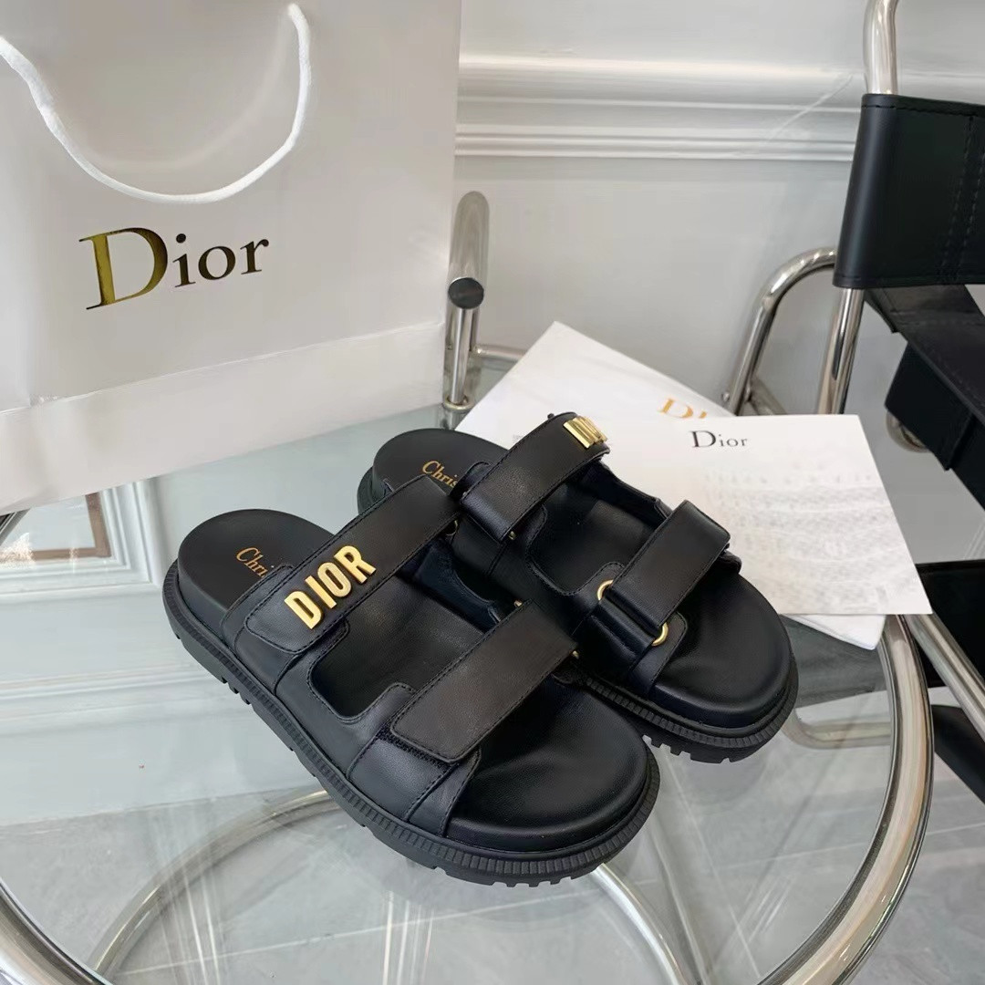 DIOR DIORACT SANDAL Black