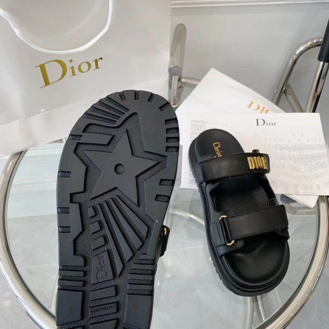 DIOR DIORACT SANDAL Black
