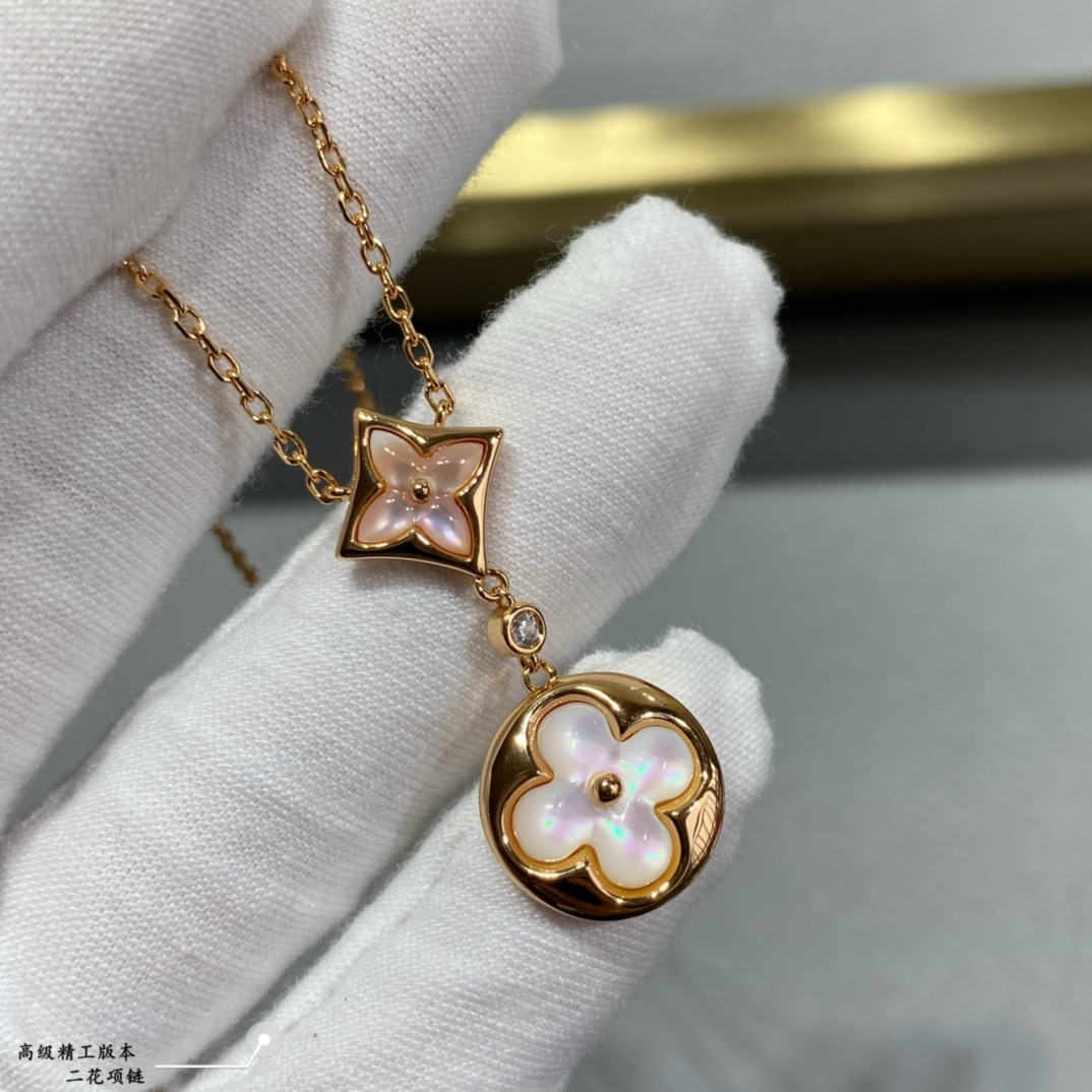 Louis Vuitton Two-Flower Mandarin Duck Necklace