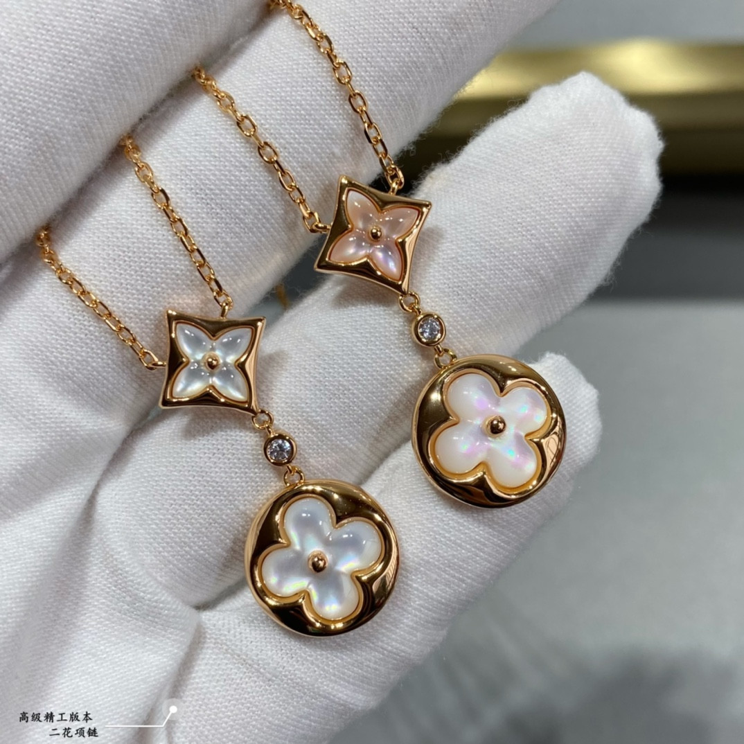 Louis Vuitton Two-Flower Mandarin Duck Necklace
