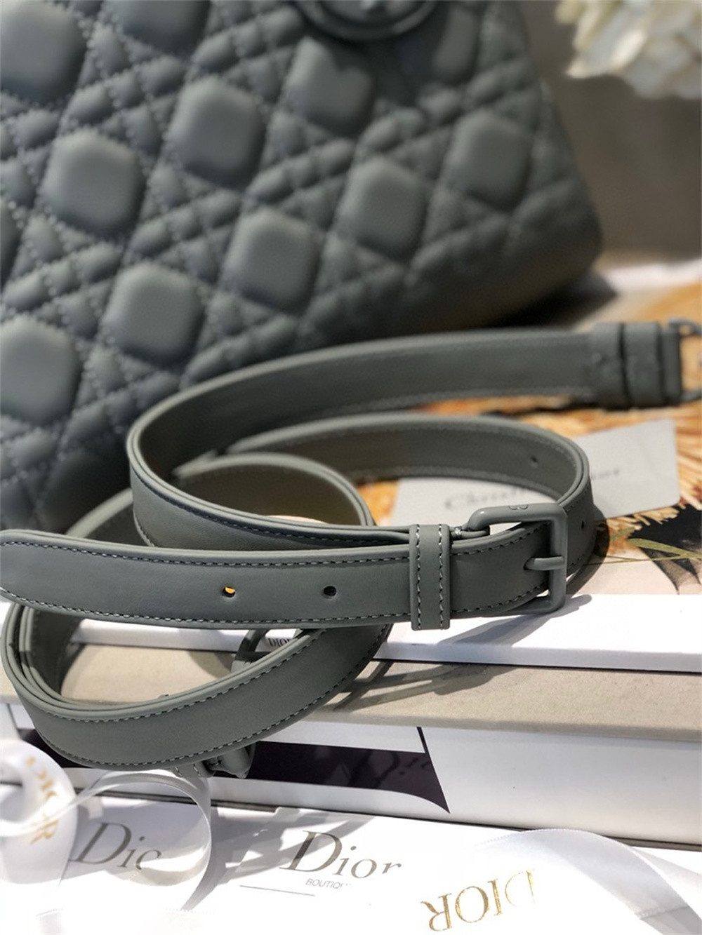 Medium Lady Dior Bag 9.5 x 8 x 4.5 inches