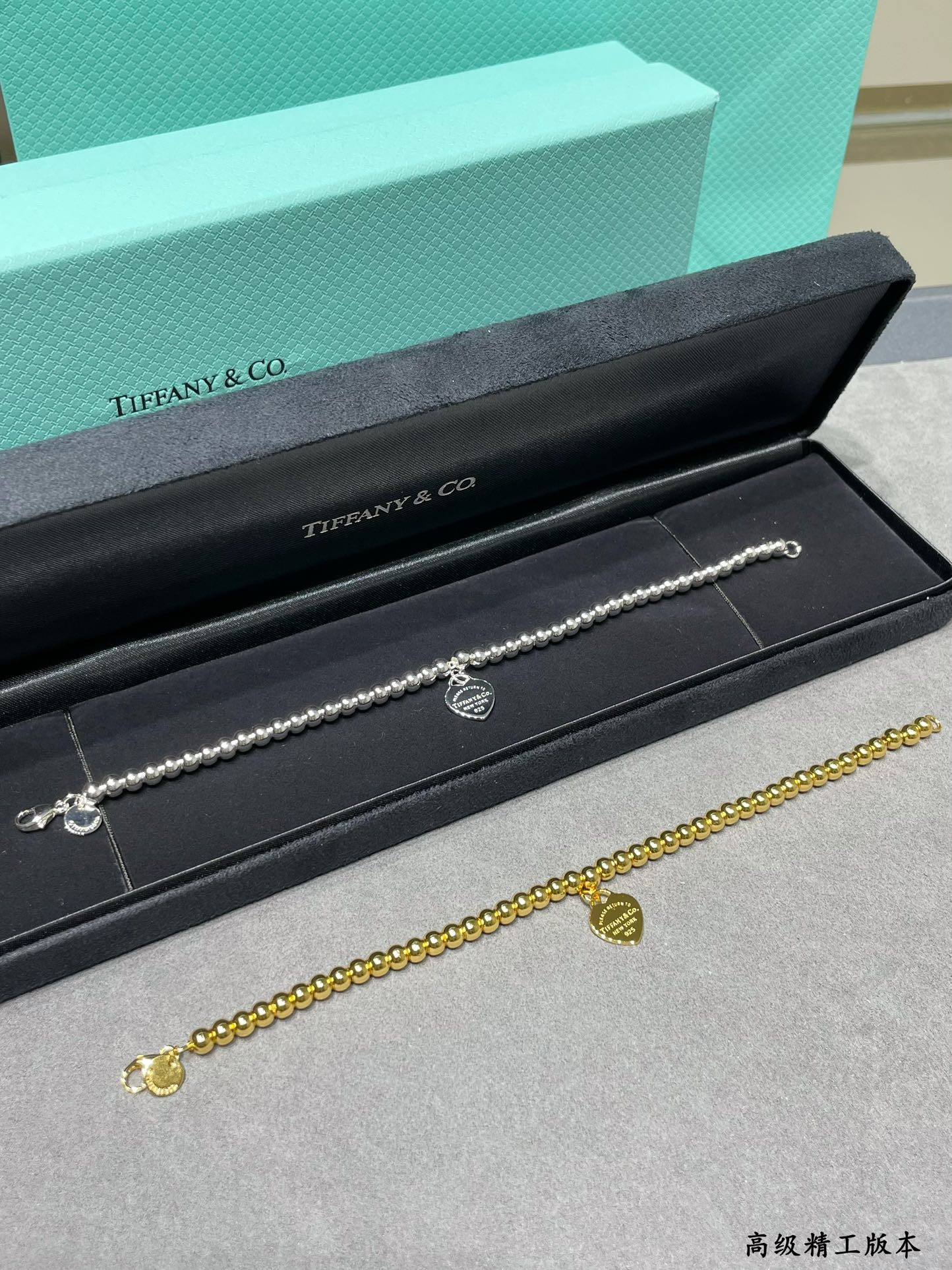 tiffany & co. beads & He**ts bracelet ag925
